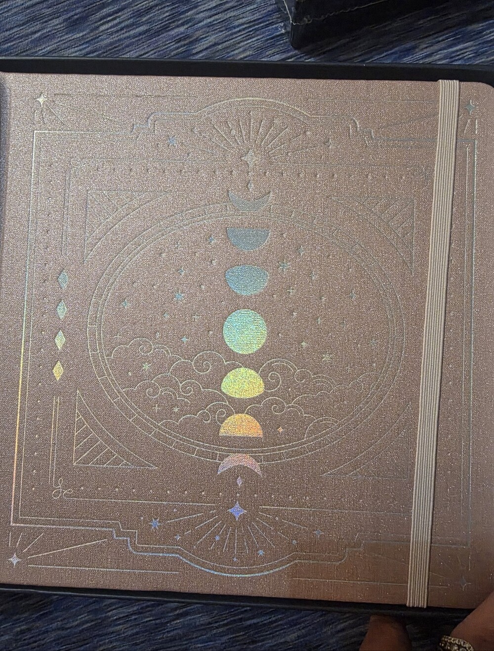 *NIB* Archer & Olive WONDERSTRUCK 8x8 Holographic Moon Phase Hardcover Journal